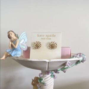 Kate Spade 14k Gold fill flower Stud Earrings
